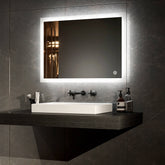 EMKE LM03 Rectangular Bathroom Mirror with Lighting, with Different Dimensions and Functions
